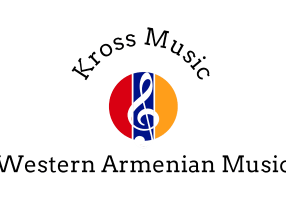 A logo for kross music, an eastern armenian musical group.